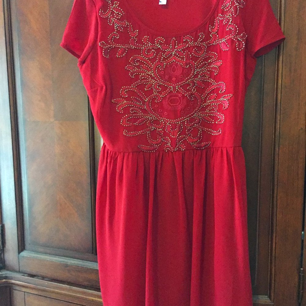 Embroidered beaded dress